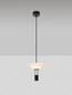 Preview: Nova Luce LED Pendelleuchte Anafi 8W warmweiss 3000K Schwarz Stahl Aluminium Ø22cm 9695276