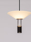 Preview: Nova Luce LED Pendelleuchte Anafi 8W warmweiss 3000K Schwarz Stahl Aluminium Ø22cm 9695276