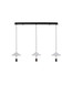 Preview: Nova Luce LED Pendelleuchte Anafi 24W warmweiss 3000K Schwarz Stahl Aluminium 100x22cm 9695277