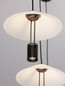 Preview: Nova Luce LED Pendelleuchte Anafi 24W warmweiss 3000K Schwarz Stahl Aluminium 100x22cm 9695277
