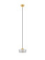Preview: Nova Luce LED Pendelleuchte Keros 6W warmweiss 3000K Platingold Aluminium Ø16cm 9695278