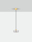 Preview: Nova Luce LED Pendelleuchte Keros 6W warmweiss 3000K Platingold Aluminium Ø16cm 9695278