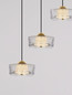 Preview: Nova Luce LED Pendelleuchte Keros 18W warmweiss 3000K Platingold Weiß Aluminium Ø50cm 9695279