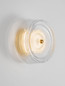 Preview: Nova Luce LED Wandleuchte Keros 6W warmweiss 3000K Platingold Aluminium Ø16cm 9695282