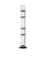 Preview: Nova Luce LED Stehleuchte Anapnoe dimmbar 46W warmweiss 3000K Schwarz Stahl Glas 157cm 9695283