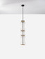 Preview: Nova Luce LED Pendelleuchte Anapnoe dimmbar 39W warmweiss 3000K Bewegungsmelder Schwarz Stahl Glas Ø21,5cm 9695284