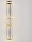 Preview: Nova Luce LED Pendelleuchte Anapnoe dimmbar 39W warmweiss 3000K Bewegungsmelder Schwarz Stahl Glas Ø21,5cm 9695284