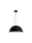 Preview: Nova Luce Pendelleuchte Tholos 3-flammig 3xE27 Schwarz Weiß Metall Ø70cm 9695286