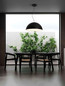 Preview: Nova Luce Pendelleuchte Tholos 3-flammig 3xE27 Schwarz Weiß Metall Ø70cm 9695286