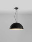 Preview: Nova Luce Pendelleuchte Tholos 3-flammig 3xE27 Schwarz Weiß Metall Ø70cm 9695286