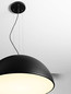 Preview: Nova Luce Pendelleuchte Tholos 3-flammig 3xE27 Schwarz Weiß Metall Ø70cm 9695286