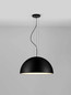 Preview: Nova Luce Pendelleuchte Tholos 3-flammig 3xE27 Schwarz Weiß Metall Ø60cm 9695287