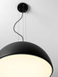 Preview: Nova Luce Pendelleuchte Tholos 3-flammig 3xE27 Schwarz Weiß Metall Ø60cm 9695287