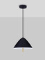 Preview: Nova Luce LED Pendelleuchte Oros 17W warmweiss 3000K Schwarz Metall Ø40cm 9695288