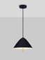 Preview: Nova Luce LED Pendelleuchte Oros 17W warmweiss 3000K Schwarz Metall Ø40cm 9695288