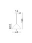 Preview: Nova Luce LED Pendelleuchte Oros 17W warmweiss 3000K Holz Metall Ø40cm 9695290