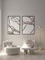 Preview: Nova Luce LED Stehleuchte Thea 17W warmweiss 3000K Messinggold Metall 135cm 9695291