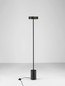 Preview: Nova Luce LED Stehleuchte Thea 17W warmweiss 3000K Schwarz Metall 135cm 9695292