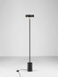 Preview: Nova Luce LED Stehleuchte Thea 17W warmweiss 3000K Schwarz Metall 135cm 9695292