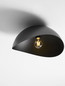 Preview: Nova Luce Deckenleuchte Opsi E27 Dunkelgrau Schwarz Metall Ø40cm 9695304
