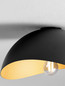 Preview: Nova Luce Deckenleuchte Opsi E27 Schwarz Gold Metall Ø30cm 9695305