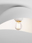 Preview: Nova Luce Deckenleuchte Opsi E27 Weiß Metall Ø30cm 9695306