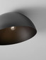 Preview: Nova Luce Deckenleuchte Onia E27 Dunkelgrau Schwarz Metall Ø50cm 9695310