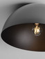 Preview: Nova Luce Deckenleuchte Onia E27 Dunkelgrau Schwarz Metall Ø40cm 9695313