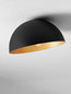 Preview: Nova Luce Deckenleuchte Onia E27 Schwarz Gold Metall Ø30cm 9695314