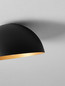 Preview: Nova Luce Deckenleuchte Onia E27 Schwarz Gold Metall Ø30cm 9695314