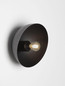 Preview: Nova Luce Wandleuchte Onia E14 Dunkelgrau Schwarz Metall Ø20,5cm 9695319