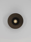 Preview: Nova Luce Wandleuchte Onia E14 Dunkelgrau Schwarz Metall Ø20,5cm 9695319
