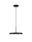 Preview: Nova Luce LED Pendelleuchte Ophelia 27W warmweiss 3000K Schwarz Metall Ø40cm 9695320