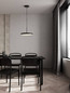 Preview: Nova Luce LED Pendelleuchte Ophelia 27W warmweiss 3000K Schwarz Metall Ø40cm 9695320
