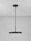 Preview: Nova Luce LED Pendelleuchte Ophelia 27W warmweiss 3000K Schwarz Metall Ø40cm 9695320