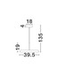 Preview: Nova Luce LED Pendelleuchte Ophelia 27W warmweiss 3000K Schwarz Metall Ø40cm 9695320
