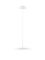 Preview: Nova Luce LED Pendelleuchte Ophelia 27W warmweiss 3000K Weiß Metall Ø40cm 9695321
