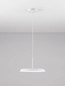 Preview: Nova Luce LED Pendelleuchte Ophelia 27W warmweiss 3000K Weiß Metall Ø40cm 9695321