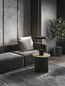 Preview: Nova Luce LED Tischleuchte Ophelia 17W warmweiss 3000K Schwarz Holz Metall Ø40cm 9695322