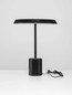 Preview: Nova Luce LED Tischleuchte Ophelia 17W warmweiss 3000K Schwarz Holz Metall Ø40cm 9695322