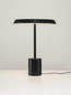 Preview: Nova Luce LED Tischleuchte Ophelia 17W warmweiss 3000K Schwarz Holz Metall Ø40cm 9695322