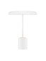Preview: Nova Luce LED Tischleuchte Ophelia 17W warmweiss 3000K Weiß Holz Metall Ø40cm 9695323