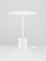Preview: Nova Luce LED Tischleuchte Ophelia 17W warmweiss 3000K Weiß Holz Metall Ø40cm 9695323
