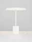 Preview: Nova Luce LED Tischleuchte Ophelia 17W warmweiss 3000K Weiß Holz Metall Ø40cm 9695323