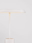 Preview: Nova Luce LED Tischleuchte Ophelia 17W warmweiss 3000K Weiß Holz Metall Ø40cm 9695323
