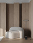 Preview: Nova Luce LED Stehleuchte Ophelia 27W warmweiss 3000K Schwarz Holz Metall 135cm 9695324