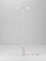 Preview: Nova Luce LED Stehleuchte Ophelia 27W warmweiss 3000K Weiß Holz Metall 135cm 9695325
