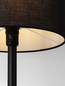 Preview: Nova Luce Tischleuchte Sibnia E27 Schwarz Metall Textil Ø30cm 9695328