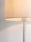 Preview: Nova Luce Tischleuchte Sibnia E27 Weiß Metall Textil Ø30cm 9695329