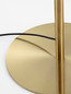Preview: Nova Luce Stehleuchte Sibnia E27 Messinggold Schwarz Metall Textil 165cm 9695333